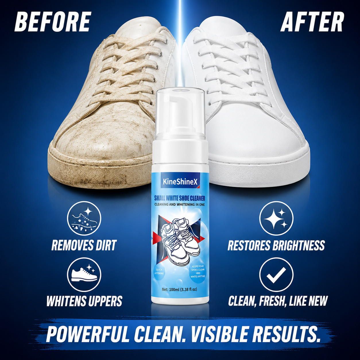 Sneaker Care Spray - Gihen Shoe Cleaner Kits Water-Free Foam