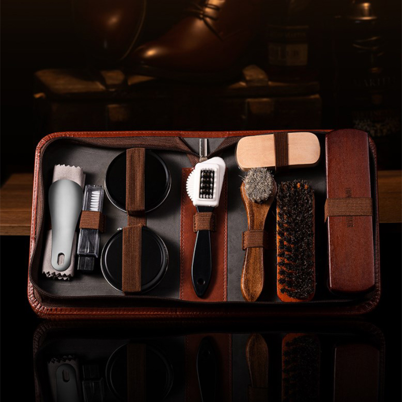 HorseHair Shoe Brush Set Leath - Sneaker Care Spray 评论和价格