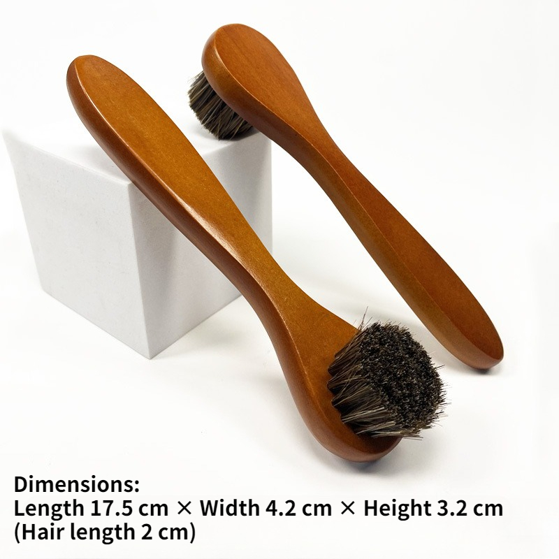 Soft Horse Hair Shoe Brush Lon - Sneaker Care Spray 评论和价格