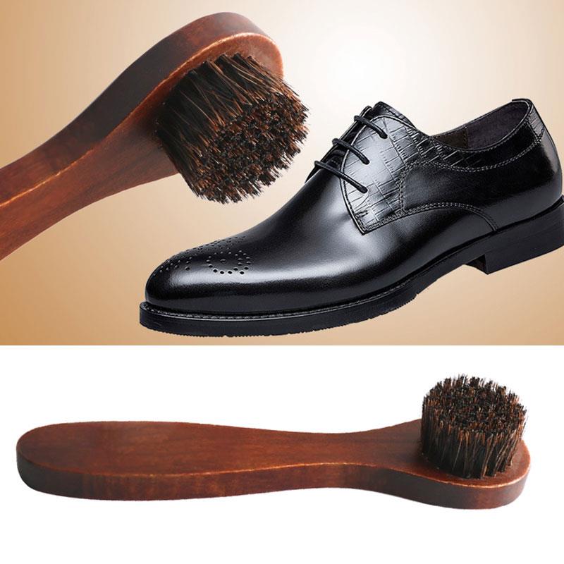 Soft Horse Hair Shoe Brush Lon - Sneaker Care Spray 评论和价格